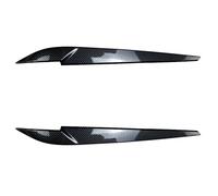 Wivplex 2x Glossy Black Car Front Headlight Eyebrow Lamp Brow Cover Trim, for X5 F15 X6 F16 2014 2015 2016 2017 2018 Headlight Tint Sticker For X5(Glossy Black)