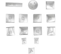 Wivplex 2X Inner Door Armrest Window Switch Button Trim Cover Sticker, for Benz, GLK ML GL A B C E G Class W204 W212 W246 Window Switch Trim