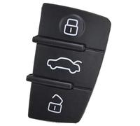 Wivplex 3 Button Car Key Fob , For A2 A3 S3 A4 A6 A6L A8 Q3 TT Quattro Silicone Remote Key Cover Case Car Key Cover