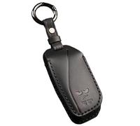 Wivplex 3 Button Car Key Fob, for , Ix I4 2 3 4 5 X3 X5 2021-2023 Leather Key Case Cover Protector Interior Styling Zinc Alloy Car Key Cover