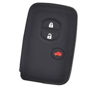 Wivplex 3 Button Car Key Fob, for Toyota, for Land Cruiser, Prado Avensis IQ, for Corolla, Prius Highlander Silicone Remote Shell Cover Case Yaris Car Key Cover