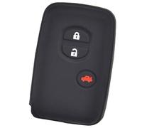 Wivplex 3 Button Car Key Fob, for Toyota, for Land Cruiser, Prado Avensis IQ, for Corolla, Prius Highlander Yaris Silicone Car Remote Key Fob Shell Cover Car Key Cover
