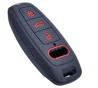 Wivplex 3 Buttons Car Key Fob , For A6L A7 A8 A8L E-tron Q8 C8 2019 Silicone Remote Shell Cover Case Skin Protector Accessories Car Key Cover