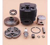 Wivplex 39mm Cylinder Piston Kit Chinese 3800 38cc Clutch Sprocket Drum Rim Bearing Spark Plug Chainsaw Part Lawn Mower Clutch Replacement Kit