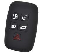 Wivplex 4 5 Button Car Key Fob, for Land, for Rover, for Range, for Rover, Sport Vogue Evoque Discovery Silicone Remote Shell Cover Case Holder Car Key Cover