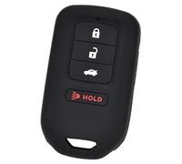 Wivplex 4 Button Car Key Fob, for Accord, EX EXL, for Civic, Crv Crz Hrv Pilot Ridgeline 2016 2017 2018 Silicone Remote Shell Cover Case Car Key Cover