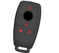 Wivplex 4 Button Car Key Fob, for , E S C Class GLE GLA GLB GLC C63 AMG Silicone Remote Chain Ring Shell Cover Case Holder Car Key Cover