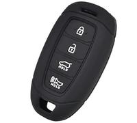 Wivplex 4 Button Car Key Fob, for Hyundai, ,for Elantra, GT I30 IG Azera 2018 Silicone Remote Key Case Fob Shell Cover Skin Holder Car Key Cover