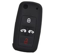 Wivplex 4 Button Car Key Fob, for VW, for Multivan, for Sharan, Caravelle Transporter, for Caddy, for Seat, Alhambra Silicone Car Remote Key Fob Car Key Cover