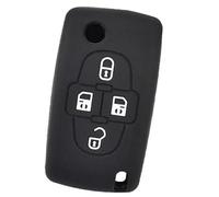 Wivplex 4 Buttons Car Key Fob, for Peugeot, 1007 807, for Citroen, C8 Silicone Remote Rubber Shell Cover Case Skin Protector Car Key Cover
