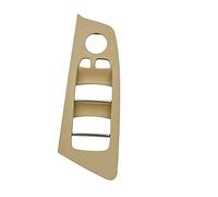 Wivplex 4 Colors Car Interior Door Window Lift Switch Button Panel Trim Cover Replace, for BMW, 5 Series G30 G31 F90 2017-2020 Window Switch Trim(Beige Front Left)