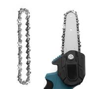 Wivplex 4 Inch, for Mini, Chainsaw Chain Set Replacement Parts with Guide Plate 0.043 Gauge 14 Cutter 28 Links Electric Saw Chainsaw Cutting Chain Replacement(1pc)
