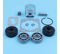 Wivplex 40mm Piston Crank Ball Bearing Oil Seal Kit, for Husqvarna, 340 345, for Jonsered, 2141 2145 Chainsaw Ring Needle Cage Spare Part Chainsaw Piston Kit