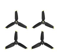 Wivplex 4pcs Drone Three Leaves Propellers Propeller Quick Release Blade Props Noise Reduction Accessoires, for DJI, FPV Combo Drone Propeller Replacement(2pairs Golden paddle)