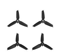 Wivplex 4pcs Drone Three Leaves Propellers Propeller Quick Release Blade Props Noise Reduction Accessoires, for DJI, FPV Combo Drone Propeller Replacement(2pairs Silver paddle)