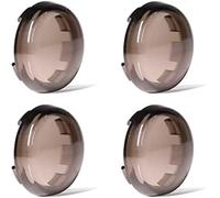 Wivplex 4pcs Turn Signal Light Lens Cover, for Harley, Davidson, Sportster Dyna Street Glide, Motorcycle Accessories(Smoke Motorcycle Smoked Indicator Lens