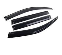 Wivplex 4Pcs Windows Visor, for Mitsubishi, Galant 9 308 2004~2012 2005 Smoke Guard Cover Deflector Awnings Sun Rain Eyebrow Accessorie Car Door Sun Deflector(BLACK)