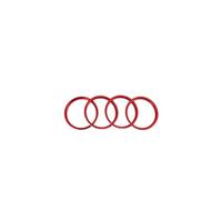 Wivplex 4X Car Air Condition Air Vent Outlet Ring Cover Trim Decoration Sticker, for A3 S3 2013-2017 for Q2 2017 Accessories Car-styling Dashboard Air Vent Cover(Red Out Ring)