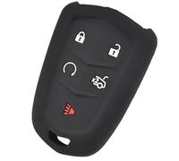 Wivplex 5 Button Car Key Fob, for Cadillac, CT6 ATS CTS XTS SRX XT5 2015-2019 Silicone Remote Key Case Fob Shell Cover Skin Holder Car Key Cover