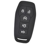 Wivplex 5 Button Car Key Fob, for Ford, Fusion, for Mondeo, for Mustang, for F-150, for Explorer, Edge 2015 2016 2017 2018 Silicone Remote Car Key Cover