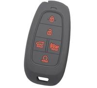 Wivplex 5 Button Car Key Fob, for Hyundai, Sonata 2019 2020 Car Accessories Silicone Car Key Shell Case Skin Protector Holder Cover Fob Car Key Cover