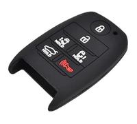 Wivplex 6 Button Car Key Fob, for Kia, Sedona Grand Carnival 2015-2018 Silicone Car Remote Key Fob Shell Cover Case Skin Protector Car Key Cover