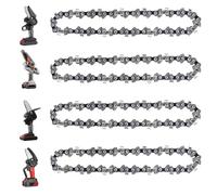Wivplex 6 Inch Chainsaw Chain 6inch, for Mini, Steel Chains Electric Chainsaws Accessory Replacement Chainsaw Cutting Chain Replacement(6 Inch-4pcs Chainsaw Chains)