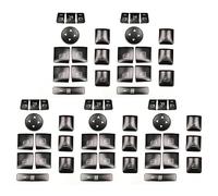 Wivplex 60PCS Car Door Armrest Window Switch Button Trim Cover Sticker, for Mercedes-Benz, GLK ML GL A B C E G Class W204 X166 Window Switch Trim