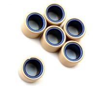 Wivplex 6PC Roller Weights 7g 11g 12g 13g 16g 20x15mm, for 125cc 150cc 4-Stroke Pulley Weight Roller Set(BLACK 20x15mm 12g)