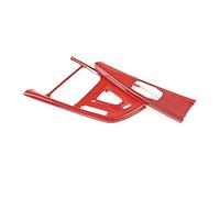 Wivplex ABS Carbon Fiber Red Carbon Fiber Central Control Gear Shift Panel Trim Car Accessories, for BMW, 3 Series F30 F35 320 2013-2018 Window Switch Trim(Red Carbon Fiber)