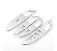 Wivplex ABS Chrome, for Mitsubishi, Outlander 2013-2019 Door Window Lift Switch Armrest Trim Cover Trim Sticker Decoration Accessories Window Switch Trim(SL 4 pcs)