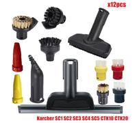 Wivplex Accessories Nylon Nozzle Brush for SC1 SC2 SC3 SC4 SC5 SC7 CTK10 CTK20 Handheld Steam Vacuum Cleaner Parts Replacement Steam Cleaner Accessories(Set16)
