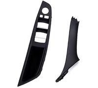Wivplex auto Door Pull Trim Surround Car Inner Interior Door Handle Panel Trim Pull Set Replacement Front Armrest, for BMW, for 5 for Series F10 F11 F18 520I 523I, for 525I 528I(Black Lhd 2pcs)