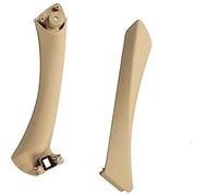 Wivplex auto Door Pull Trim Surround Car Inner Interior Door Handle Pull with Cover Trim Replacement, for BMW, for 3 for Series E90 E91 E92 316 318 320 325 328I 2004-2012(Beige Set Right)