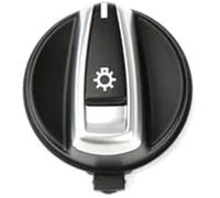 Wivplex Automotive Interior Accessories Car Front Headlight Switch Rrotary Headlamp Knob Button Cap, for BMW, 1 3 X1 Series E84 E87 E88 E82 E90 E91 E92 E93 61316932794 Headlight Switch Replacement