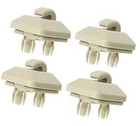 Wivplex Car ABS Sun Visor Hook Clip Retainer, for, 4 Pcs Beige Car Sun Visor Clip Holder(Beige)