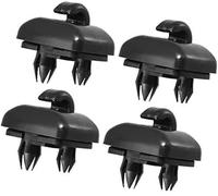 Wivplex Car ABS Sun Visor Hook Clips Retainer, 4 Pcs Black Car Sun Visor Clip Holder