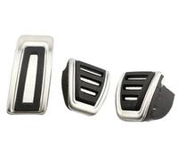 Wivplex Car Brake Clutch Pedals Cover, for VW, for Passat, B8, for Golf, 7, for Tiguan, 2017-2021, for Seat, Leon 5F MK3 Foot Fuel Fuel Brake Pedals(BLACK MT pedal)