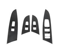 Wivplex Car Carbon Fiber Window Glass Lift Button Switch Cover Trim Door Armrest Panel, for Kia, Mohave 2020 2021 2022 Window Switch Trim