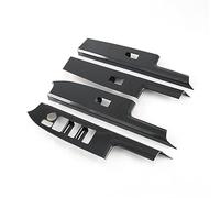 Wivplex Car Carbon Fiber Window Glass Lift Button Switch Cover Trim Door Armrest Panel, for Toyota, Bz4X 2022 2023 Window Switch Trim