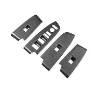Wivplex Car Carbon Fiber Window Glass Lift Button Switch Cover Trim Door Armrest Panel HRV HR-V, for Vezel, 2021 2022 LHD Window Switch Trim