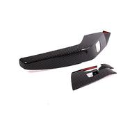 Wivplex Car Carbon Fiber Window Glass Lift Button Trim Switch Cover Door Armrest Panel Sticker, for Corvette C7 2014-2019 LHD Window Switch Trim