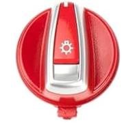 Wivplex Car Front Headlight Switch Rrotary Headlamp Knob Button Cap Compatible 1 3 X1 Series E84 E87 E88 E82 E90 E91 E92 E93 61316932794 Headlight Switch Replacement(Red)