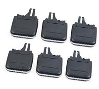 Wivplex Car Front Rear Air Vent Central AC Vent Grille Slider Outlet Tab Clip Repair Kit, for Porsche, for CAYENNE, 2010-2016 7P5819000 Car Air Vent Clip(BLACK 6PCS)