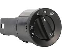 Wivplex Car Headlamp Switch,Fog Light Integrated Switch Fits, for 1998-10, for VW, Bee tle Upgrade Front Fog Lights Rear Fog Light City Lights without Automatic Hea, Front OE 1C0941531A20H,1C0941531A
