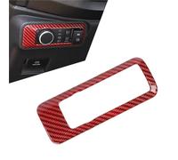 Wivplex Car Headlight Switch Button Frame Cover Trim, for ford, Bronco 2021 2022 2023 2024,Front Headlamp Switch Panel Decoration,Interior Decor Upgrade Accessories Headlight Switch Replacement(Red Ca