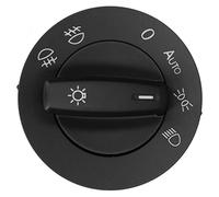 Wivplex Car Headlight Switch Fog Lamp Control 1K0941431BM Black B6 2007 Headlamp Front Light Switch ABS Material Headlight Switch Replacement