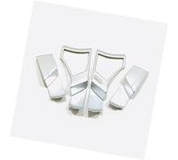 Wivplex Car Inner Interior Door Handle Styling Carbon Fiber Look Chrome, for Mazda 3 Axela 2019 2020 car Door Handle Frame Trim(Black 2)