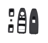 Wivplex Car Interior Door Window Lift Switch Button Panel Trim Cover Replace, for BMW, 1 3 4 Series F20 F30 F31 F34 F35 F36 Window Switch Trim(4pcs Full Set Black)