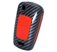 Wivplex Car Key Fob, for Chevrolet, for Buick, for Opel, for Vauxhall, Adam Astra J 2009-2018 Carbon Fiber ABS Key Shell Cover Remote Key Holder Fob Car Key Cover